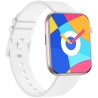 Smartwatch Damski Gravity GT45-3 na pasku gumowym w kolorze Różowy/Biały o szerokości 20/19mm