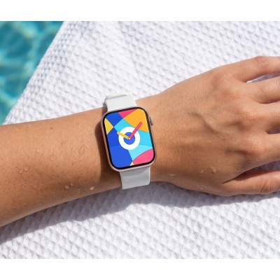 Smartwatch Damski Gravity GT45-3 na pasku gumowym w kolorze Różowy/Biały o szerokości 20/19mm