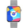 Smartwatch Damski Gravity GT45-4 na bransolecie mesh w kolorze Srebrny/Srebrny o szerokości 20/19mm