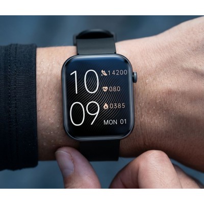 Smartwatch Damski Gravity GT45-5 na bransolecie mesh w kolorze Czarny/Czarny o szerokości 20/19mm