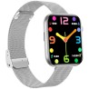 Smartwatch Damski Gravity GT45-4 na bransolecie mesh w kolorze Srebrny/Srebrny o szerokości 20/19mm