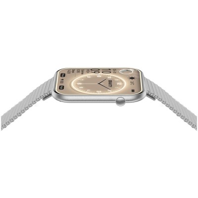Smartwatch Damski Gravity GT45-4 na bransolecie mesh w kolorze Srebrny/Srebrny o szerokości 20/19mm