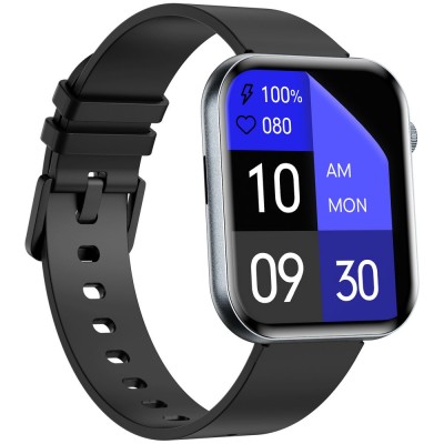 Smartwatch Damski Gravity GT45-5 na bransolecie mesh w kolorze Czarny/Czarny o szerokości 20/19mm