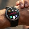 Smartwatch Męski Gravity GT46-1 na pasku gumowym w kolorze Czarny/Czarny o szerokości 22mm