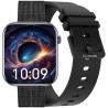Smartwatch Damski Gravity GT45-5 na bransolecie mesh w kolorze Czarny/Czarny o szerokości 20/19mm