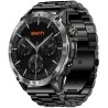 Smartwatch Męski Gravity GT46-1 na pasku gumowym w kolorze Czarny/Czarny o szerokości 22mm