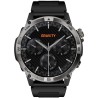 Smartwatch Męski Gravity GT46-1 na pasku gumowym w kolorze Czarny/Czarny o szerokości 22mm