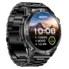 Smartwatch Męski Gravity GT46-1 na pasku gumowym w kolorze Czarny/Czarny o szerokości 22mm