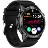 Smartwatch Męski Gravity GT46-1 na pasku gumowym w kolorze Czarny/Czarny o szerokości 22mm