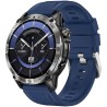 Smartwatch Męski Gravity GT46-2 na pasku gumowym w kolorze Czarny/Granatowy o szerokości 22mm