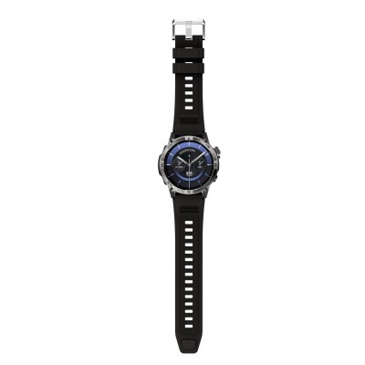 Smartwatch Męski Gravity GT46-1 na pasku gumowym w kolorze Czarny/Czarny o szerokości 22mm