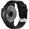 Smartwatch Męski Gravity GT46-1 na pasku gumowym w kolorze Czarny/Czarny o szerokości 22mm