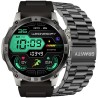 Smartwatch Męski Gravity GT46-3 na pasku gumowym w kolorze Grafitowy/Czarny o szerokości 22mm