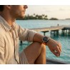Smartwatch Męski Gravity GT46-4 na pasku gumowym w kolorze Czarny/Pomarańczowy o szerokości 22mm