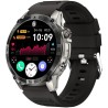 Smartwatch Męski Gravity GT46-3 na pasku gumowym w kolorze Grafitowy/Czarny o szerokości 22mm