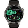 Smartwatch Męski Gravity GT46-3 na pasku gumowym w kolorze Grafitowy/Czarny o szerokości 22mm