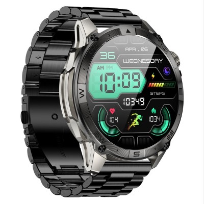 Smartwatch Męski Gravity GT46-3 na pasku gumowym w kolorze Grafitowy/Czarny o szerokości 22mm
