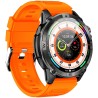 Smartwatch Męski Gravity GT46-4 na pasku gumowym w kolorze Czarny/Pomarańczowy o szerokości 22mm