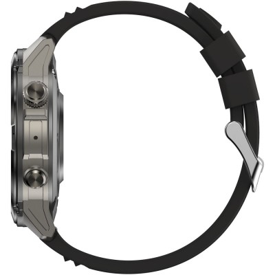 Smartwatch Męski Gravity GT46-3 na pasku gumowym w kolorze Grafitowy/Czarny o szerokości 22mm