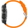 Smartwatch Męski Gravity GT46-4 na pasku gumowym w kolorze Czarny/Pomarańczowy o szerokości 22mm