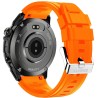 Smartwatch Męski Gravity GT46-4 na pasku gumowym w kolorze Czarny/Pomarańczowy o szerokości 22mm