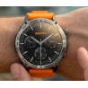 Smartwatch Męski Gravity GT46-4 na pasku gumowym w kolorze Czarny/Pomarańczowy o szerokości 22mm