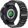Smartwatch Męski Gravity GT7-2 na bransolecie stalowej w kolorze CZARNY/CZARNY o szerokości 22mm
