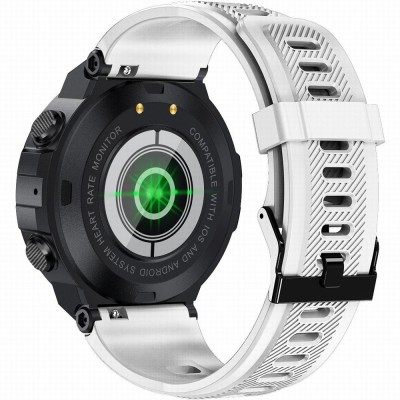 Smartwatch Męski Gravity GT7-6 na pasku gumowym w kolorze CZARNY/BIAŁY o szerokości 22mm