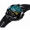 Smartwatch Męski Gravity GT8-1 na pasku gumowym w kolorze CZARNY/CZARNY o szerokości 22mm
