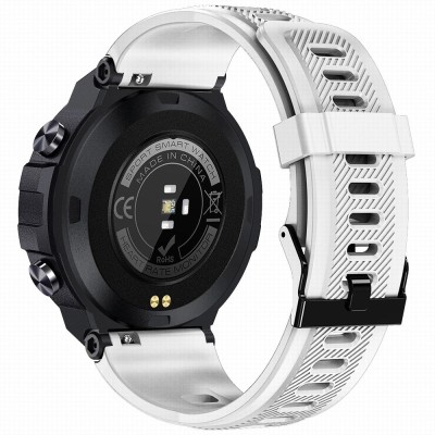Smartwatch Męski Gravity GT8-6 na pasku gumowym w kolorze CZARNY/BIAŁY o szerokości 22mm