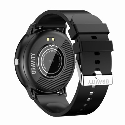 Smartwatch Męski Gravity GT1-3 na pasku gumowym w kolorze CZARNY/CZARNY o szerokości 22mm