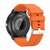 Smartwatch Męski Gravity GT1-9 na pasku gumowym w kolorze CZARNY/POMARAŃCZOWY o szerokości 22mm