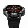 Smartwatch Męski Gravity GT9-1 na pasku gumowym w kolorze CZARNY/CZARNY o szerokości 22mm