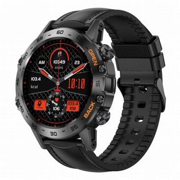 Smartwatch Męski Gravity GT9-5  w kolorze CZARNY/CZARNY o szerokości 22mm