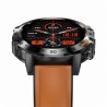 Smartwatch Męski Gravity GT9-7  w kolorze CZARNY/BRĄZOWY o szerokości 22mm