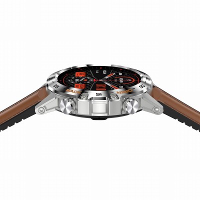 Smartwatch Męski Gravity GT9-8  w kolorze SREBRNY/BRĄZOWY o szerokości 22mm