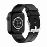 Smartwatch Damski Gravity GT3-3 na pasku gumowym w kolorze CZARNY/CZARNY o szerokości 22mm