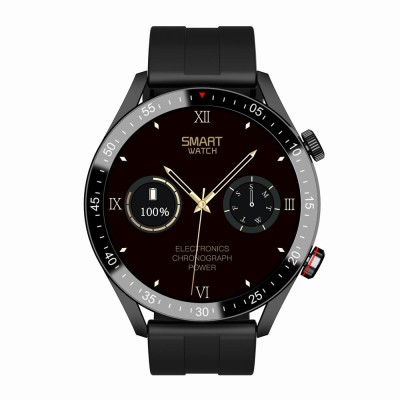 Smartwatch Męski Gravity GT4-1 na pasku gumowym w kolorze CZARNY/CZARNY o szerokości 22mm