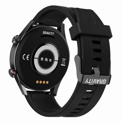 Smartwatch Męski Gravity GT4-1 na pasku gumowym w kolorze CZARNY/CZARNY o szerokości 22mm