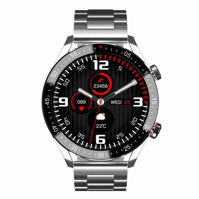 Smartwatch Męski Gravity GT4-3 na bransolecie stalowej w kolorze SREBRNY/SREBRNY o szerokości 22mm