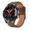 Smartwatch Męski Gravity GT4-6 na pasku skórzanym w kolorze CZARNY/BRĄZOWY o szerokości 22mm