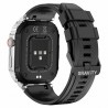 Smartwatch Męski Gravity GT6-5 na pasku gumowym w kolorze SREBRNY/CZARNY o szerokości 22mm