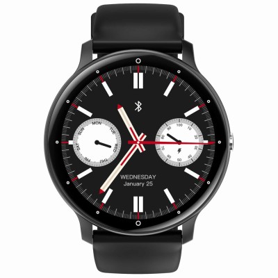 Smartwatch Męski Gravity GT1-3 PRO na pasku gumowym w kolorze CZARNY/CZARNY o szerokości 22mm