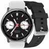 Smartwatch Damski Gravity GT1-4 PRO na pasku gumowym w kolorze CZARNY/CZARNY o szerokości 22mm