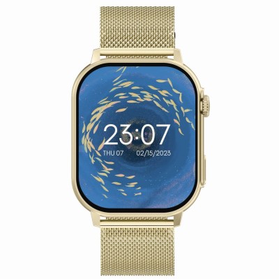 Smartwatch Damski Gravity GT15-7 na bransolecie mesh w kolorze ZŁOTY/ZŁOTY o szerokości 22mm