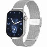 Smartwatch Damski Gravity GT15-9 na bransolecie mesh w kolorze SREBRNY/SREBRNY o szerokości 22mm