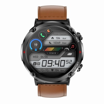 Smartwatch Męski Gravity GT21-4 na pasku gumowym w kolorze CZARNY/CZARNY o szerokości 22mm