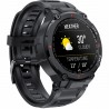 Smartwatch Męski Gravity GT7-1 na pasku gumowym w kolorze CZARNY/CZARNY o szerokości 22mm