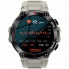 Smartwatch Męski Gravity GT8-4 na pasku gumowym w kolorze SZARY/SZARY o szerokości 22mm