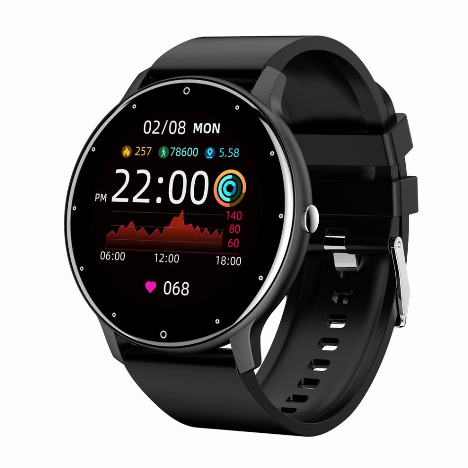 Smartwatch Męski Gravity GT1-3 na pasku gumowym w kolorze CZARNY/CZARNY o szerokości 22mm